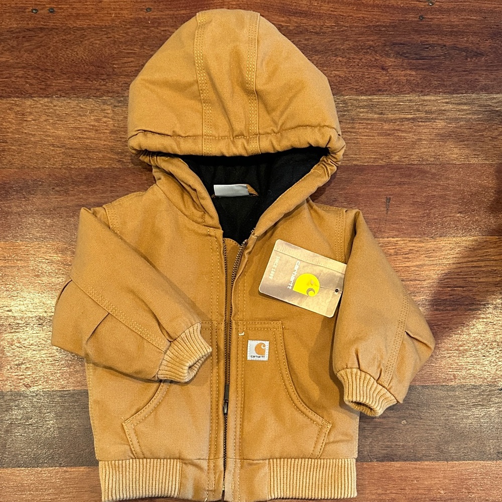 Carhartt Tan Hooded Jacket for Kids